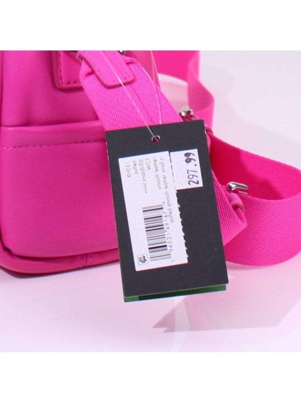 Kate Spade Puffed Satchel Crossbody In Pink Vivid Snapdragon - Picture 8 of 8